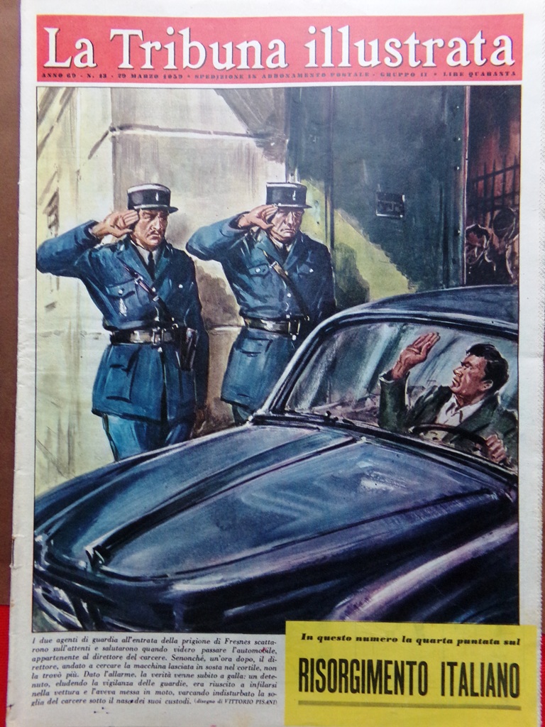 La Tribuna Italia Illustrata 29 Marzo 1959 Maresca Coppi Thorvaldsen …