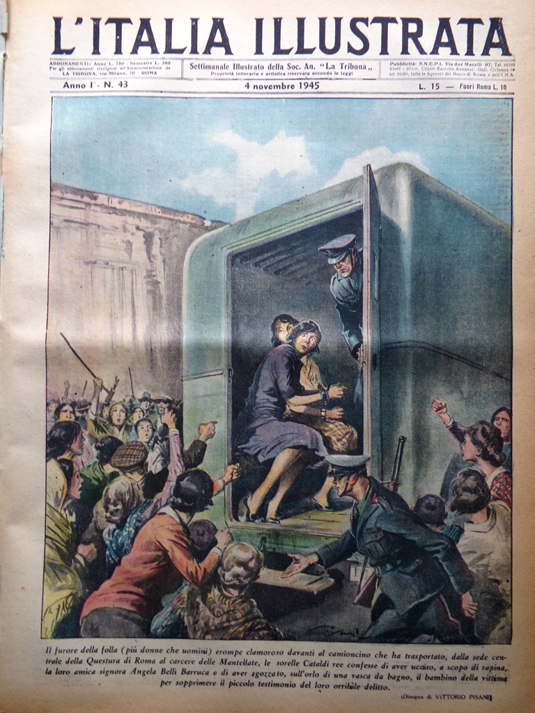La Tribuna Italia Illustrata 4 Novembre 1945 Stalin Sottomarini Polizia …