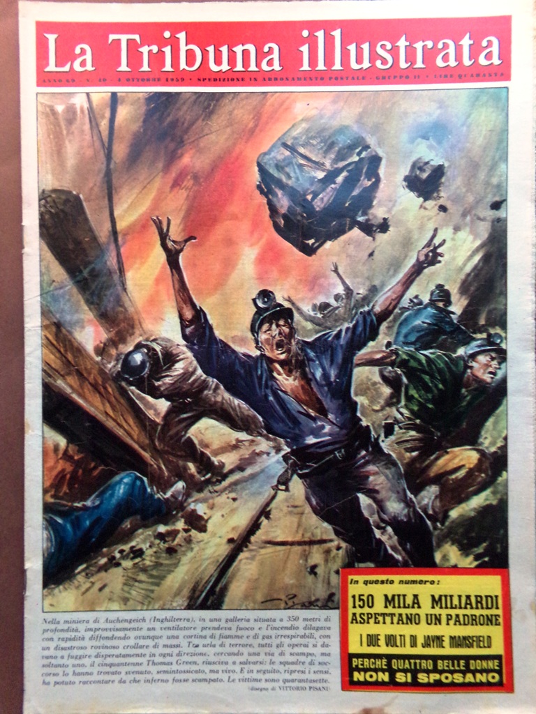 La Tribuna Italia Illustrata 4 Ottobre 1959 Stregoni Colavito Mansfield …