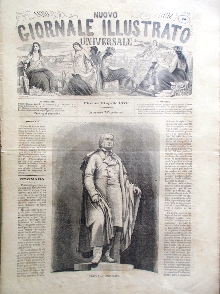Nuovo Giornale Illustrato Universale 10 Aprile 1870 Passione di Cristo …
