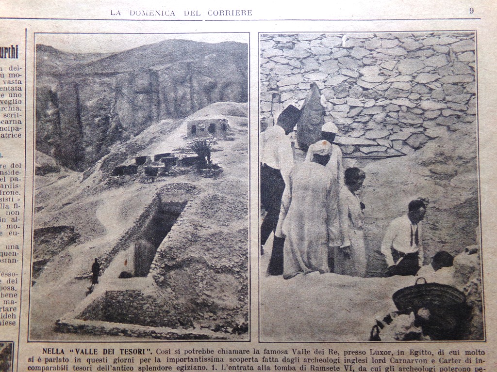 Pagina del 1923 Valle dei Tesori Luxor Halide Adivar Moda …