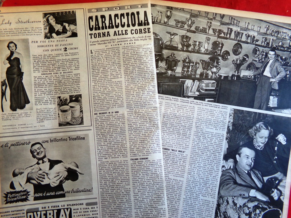 Pagina del 1952 Rodolfo Caracciola Torna alle Corse Leonardo da …