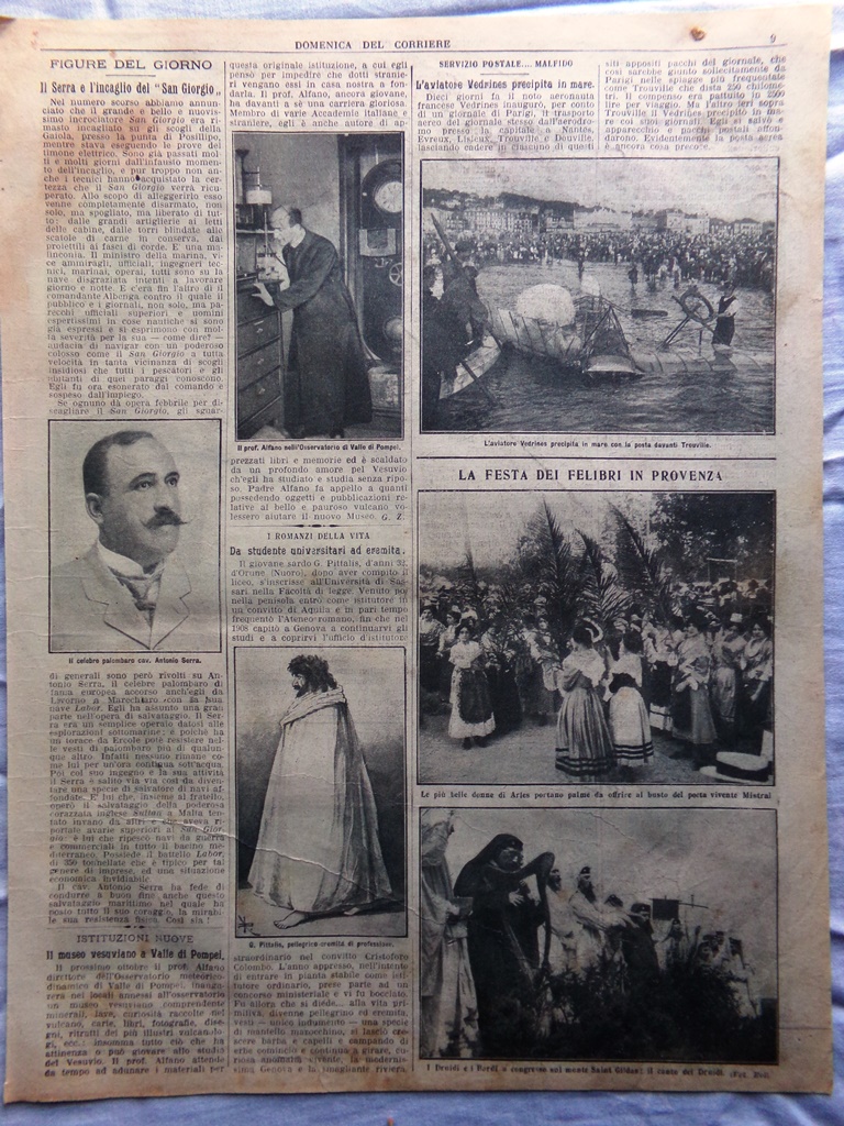 Pagine del 1911 Vedrinas Serra Alfano Pompei Pittalis Eremita Felibri …