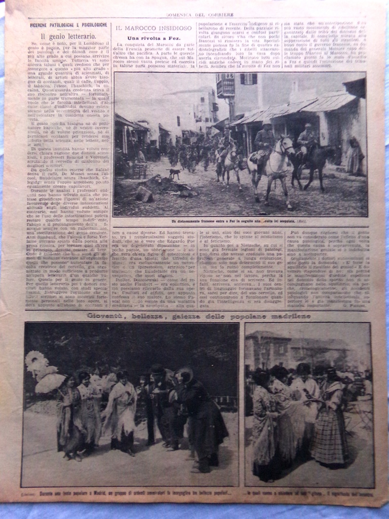 Pagine del 1912 Alberto Curci Rivolta Fez Rinnovamento Roma Commediografi …