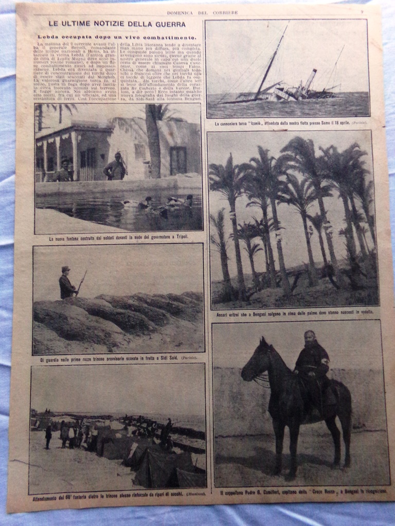 Pagine del 1912 Occupazione Lebda Banda Bonnot Superstiti del Titanic …