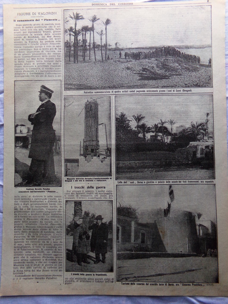 Pagine del 1912 Paladini Guerra Italo-Turca Bavona Linguaggio Pietre Preziose