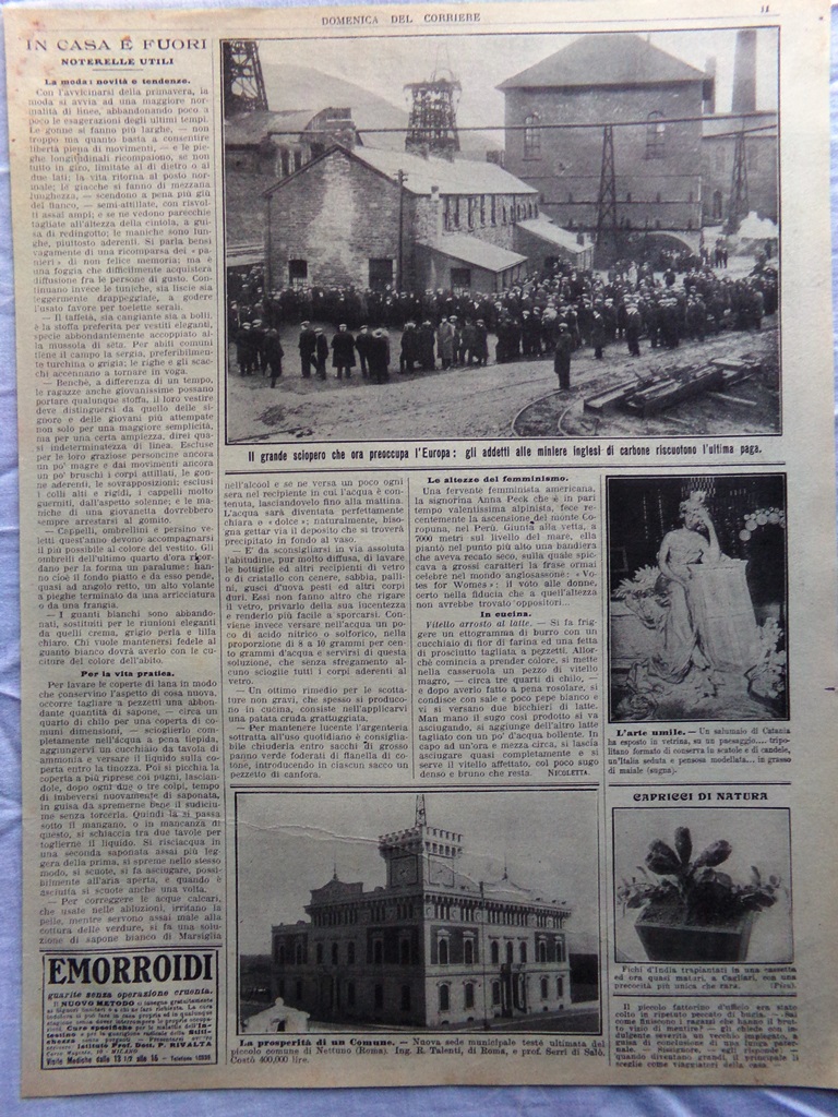 Pagine del 1912 Sciopero dei Minatori in Inghilterra Comune di …