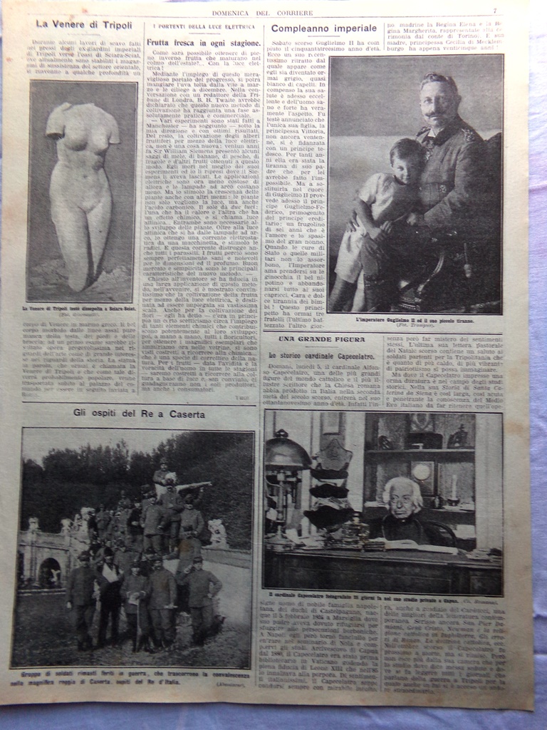 Pagine del 1912 Venere Tripoli Guglielmo II Capecelatro Antitesi della …
