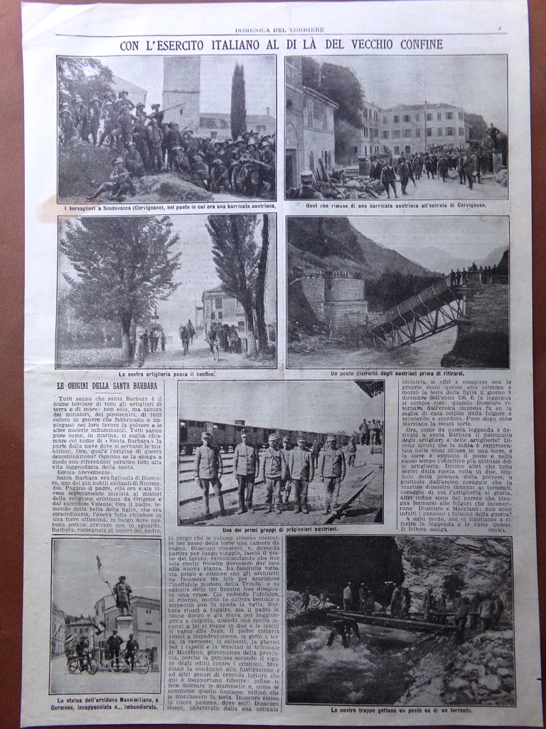 Pagine del 1915 WW1 Esercito Italiano Confine Mobilitazione Scodovacca Ghisolfa
