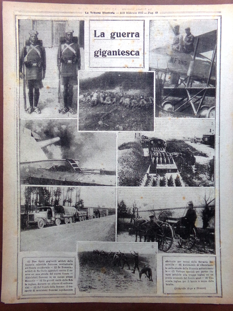 Pagine del 1917 WW1 Visioni di Guerra Veduta Asiago Telefonisti …