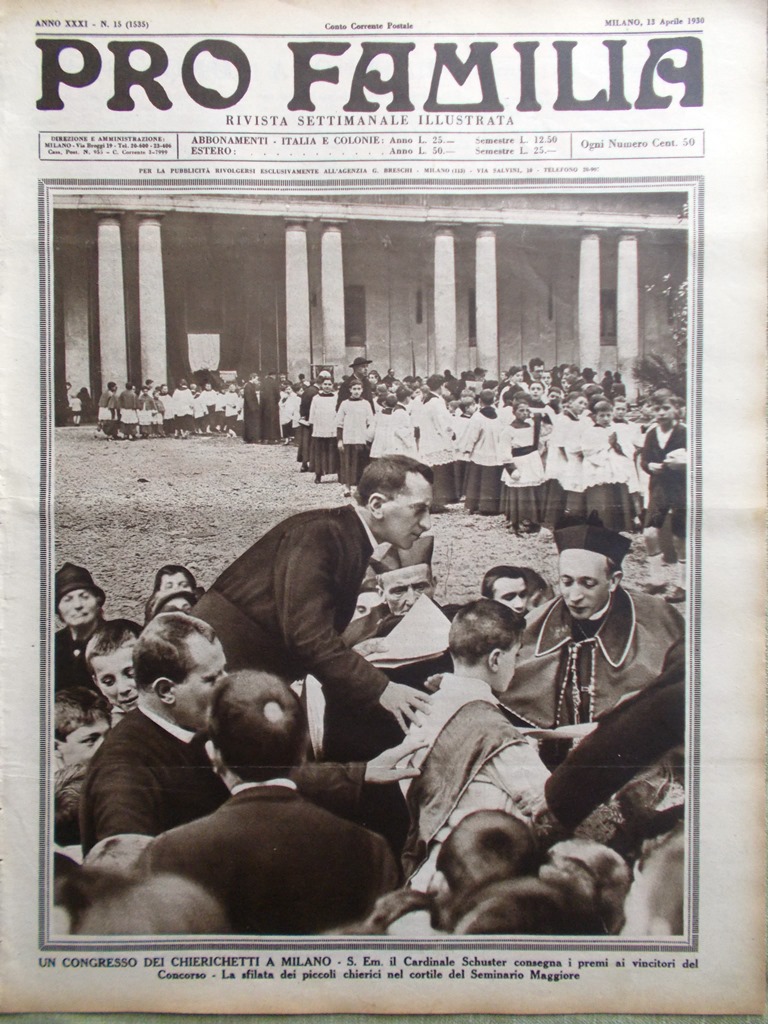 Pro Familia del 13 Aprile 1930 Spezia San Giorgio Carrettieri …