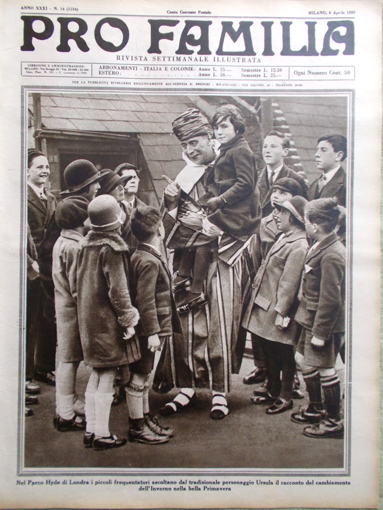 Pro Familia del 6 Aprile 1930 Marcia Gandhi Tina di …