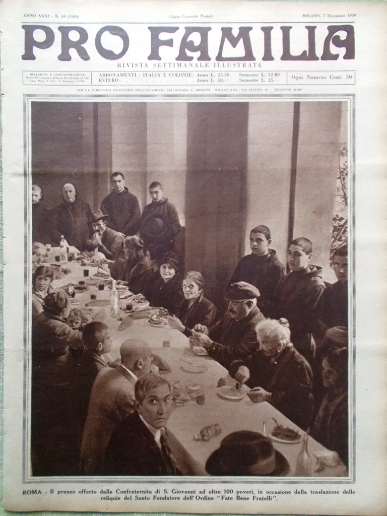 Pro Familia del 7 Dicembre 1930 Pilsudski Polonia Stalin Tricolore …