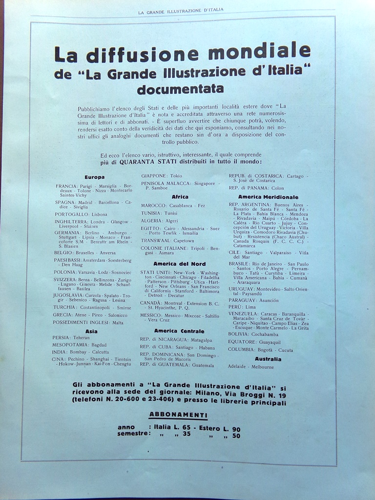 Pubblicità del 1925 Diffusione Grande Illustrazione Macchine Cerpelli La Spezia