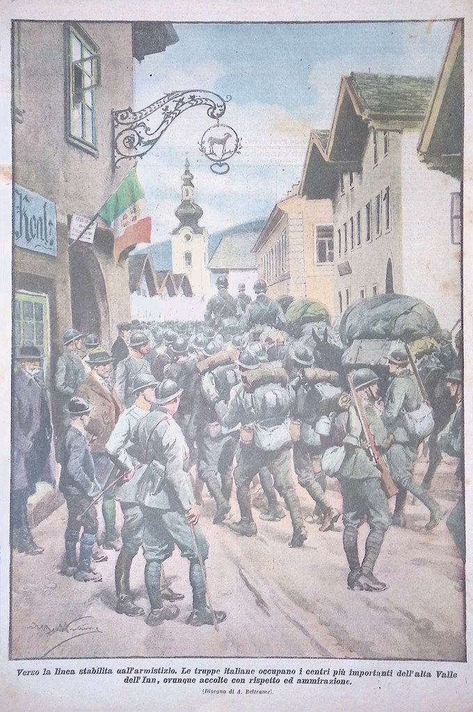 Retrocopertina Domenica del Corriere nr. 49 del 1918 WW1 Armistizio …