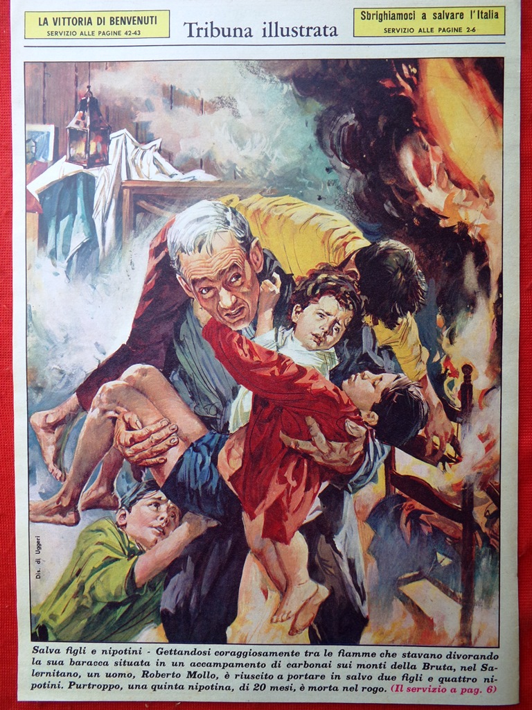 Retrocopertina Tribuna Illustrata nr. 17 del 1967 Roberto Mollo Bruta …