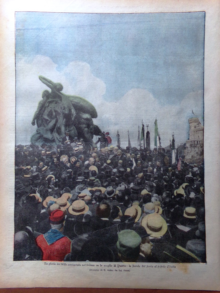 Retrocopertina Tribuna Illustrata nr. 20 del 1915 WW1 Gloria Milla …
