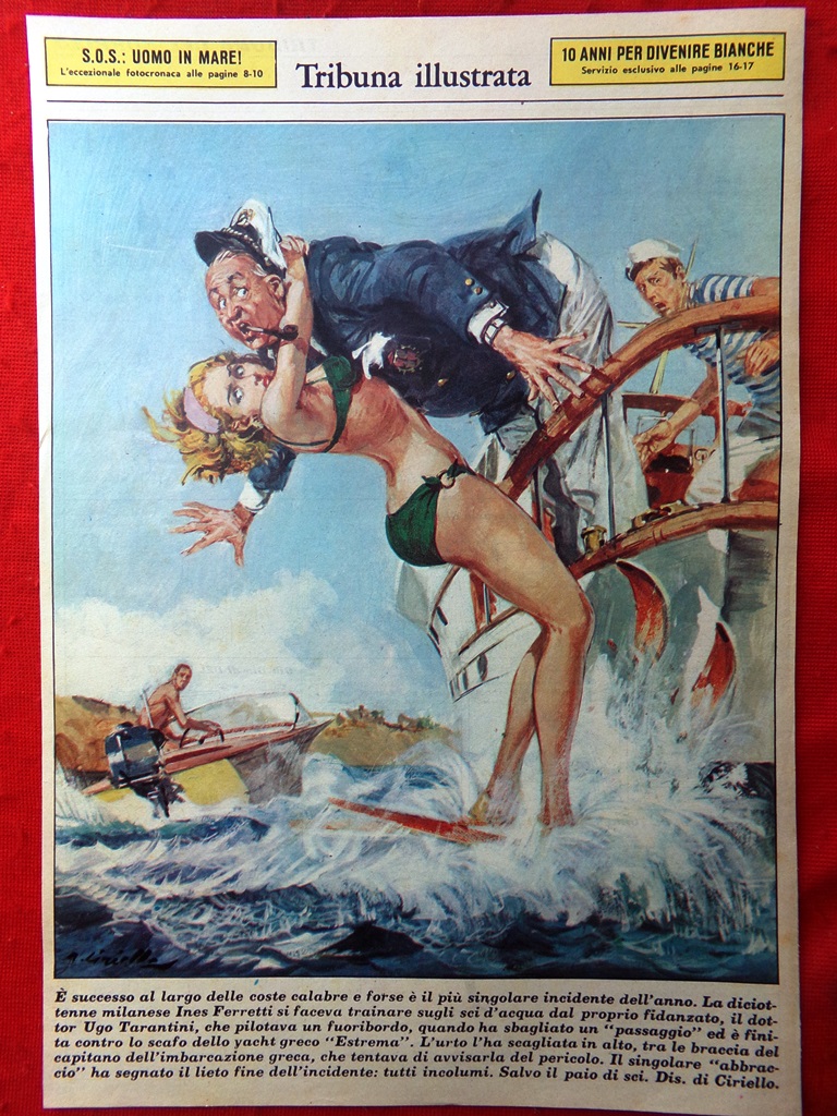Retrocopertina Tribuna Illustrata nr. 34 del 1967 Ines Ferretti Tarantini …