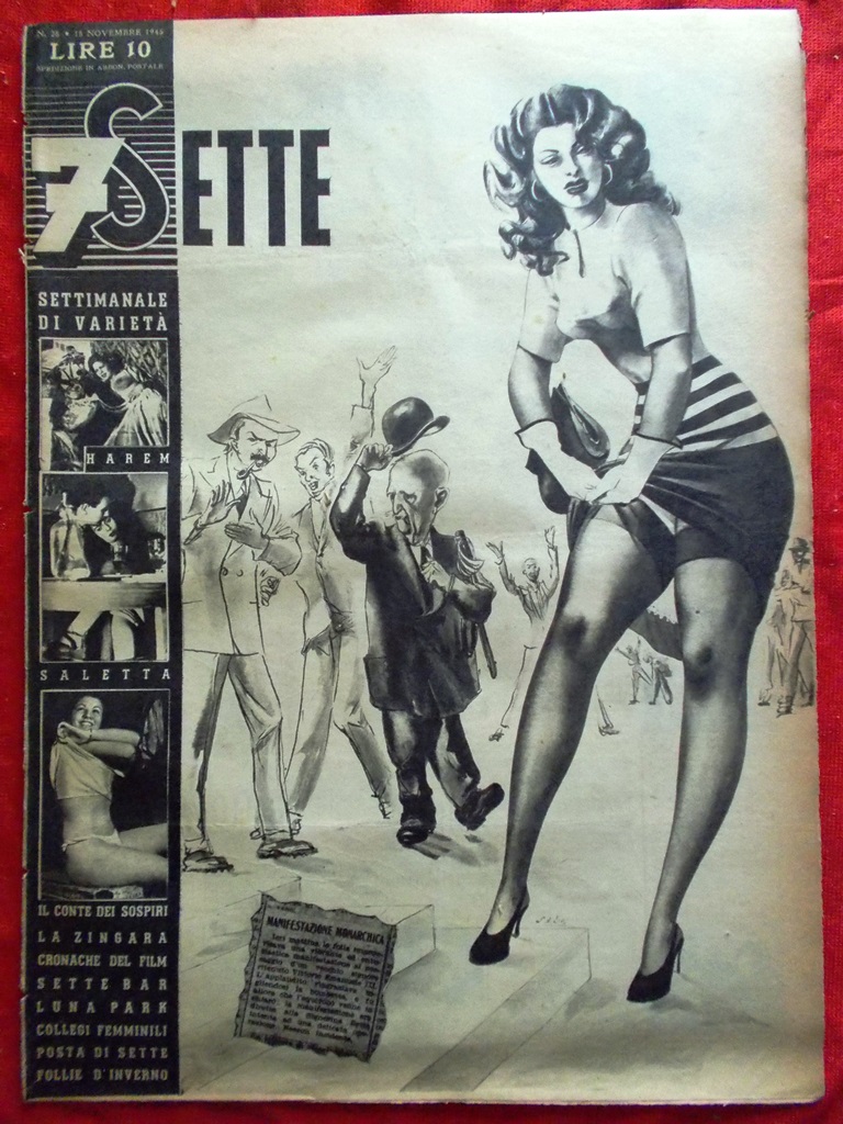 Rivista 7 Sette del 18 Novembre 1945 Conte dei Sospiri …