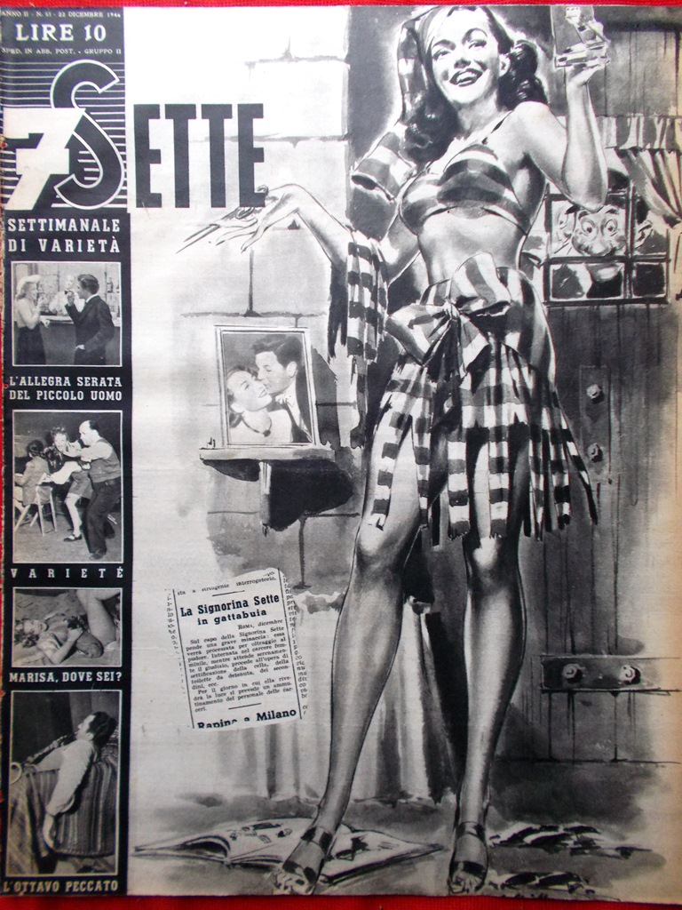Rivista 7 Sette del 22 Dicembre 1946 Ottavo Peccato Marisa …