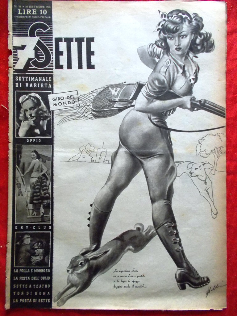 Rivista 7 Sette del 30 Settembre 1945 Hay Office Censura …