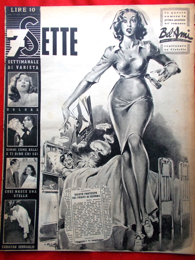 Rivista 7 Sette del 5 Gennaio 1947 Martha Vickers Bel …