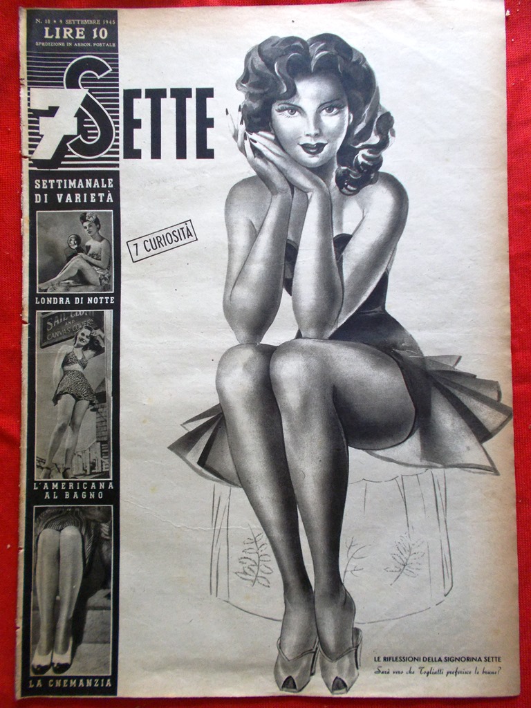 Rivista 7 Sette del 9 Settembre 1945 Londra di Notte …