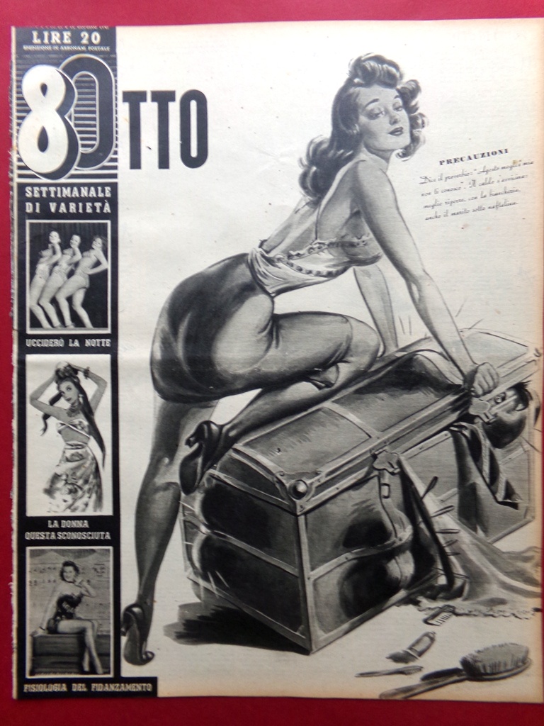 Rivista 8 Otto del 12 Giugno 1947 Scienziato Notte Bigama …