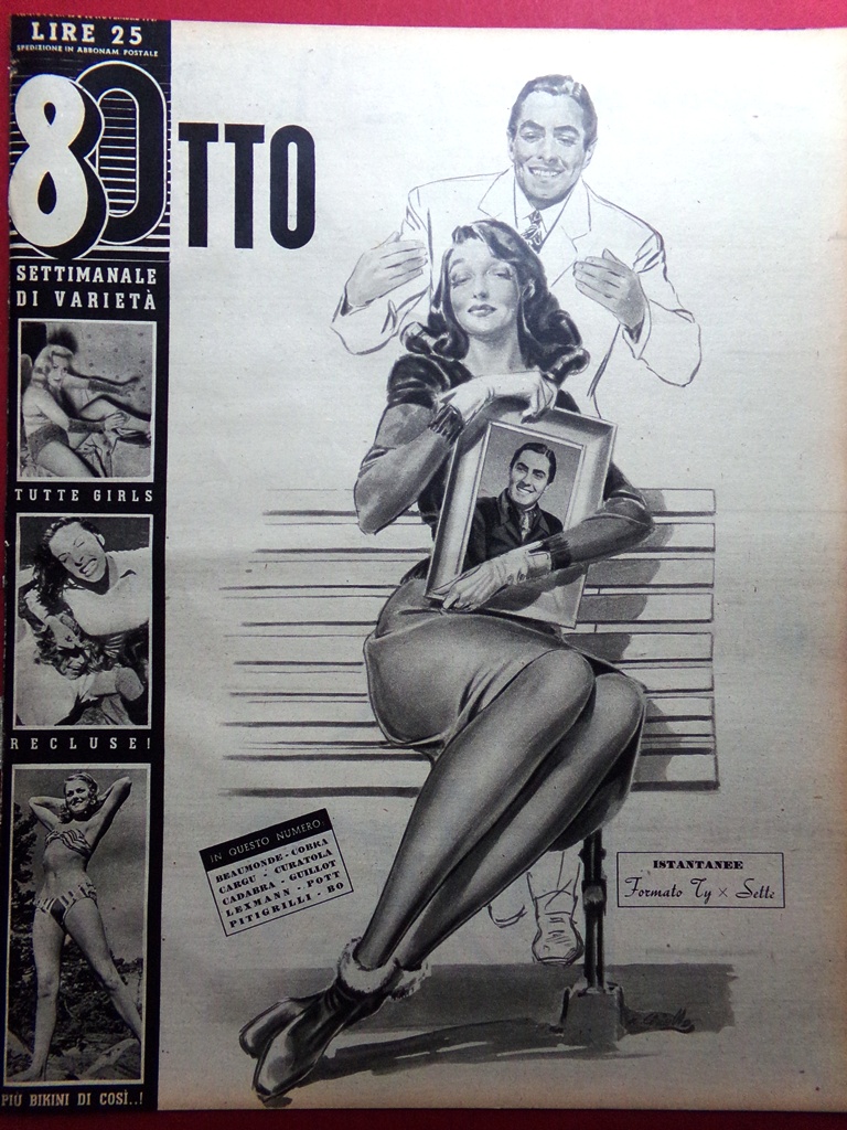 Rivista 8 Otto del 13 Novembre 1947 Girls Trio Carletti …