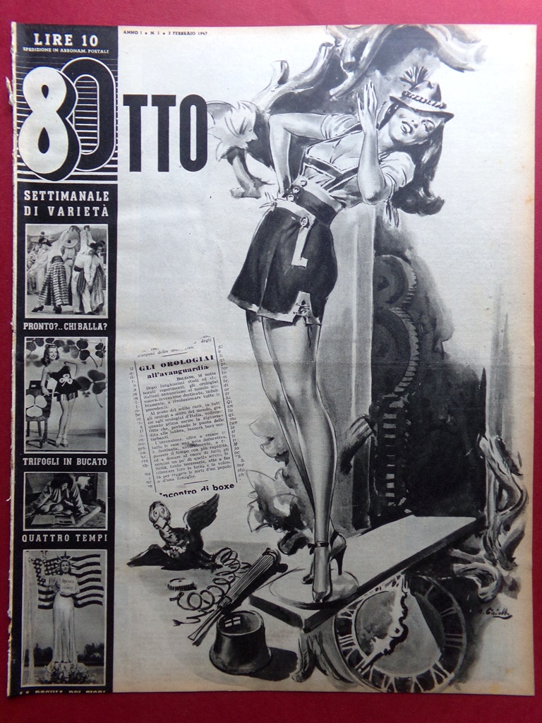 Rivista 8 Otto del 2 Febbraio 1947 Primo Carnera Valzer …