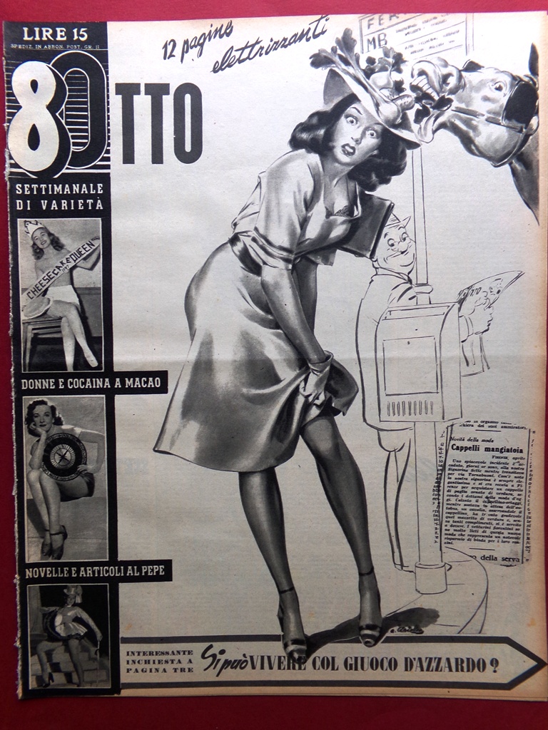 Rivista 8 Otto del 20 Aprile 1947 Joan Bennett Colpo …