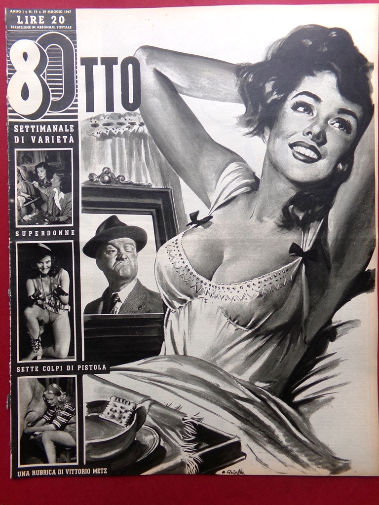 Rivista 8 Otto del 29 Maggio 1947 Rosy Moore Totò …
