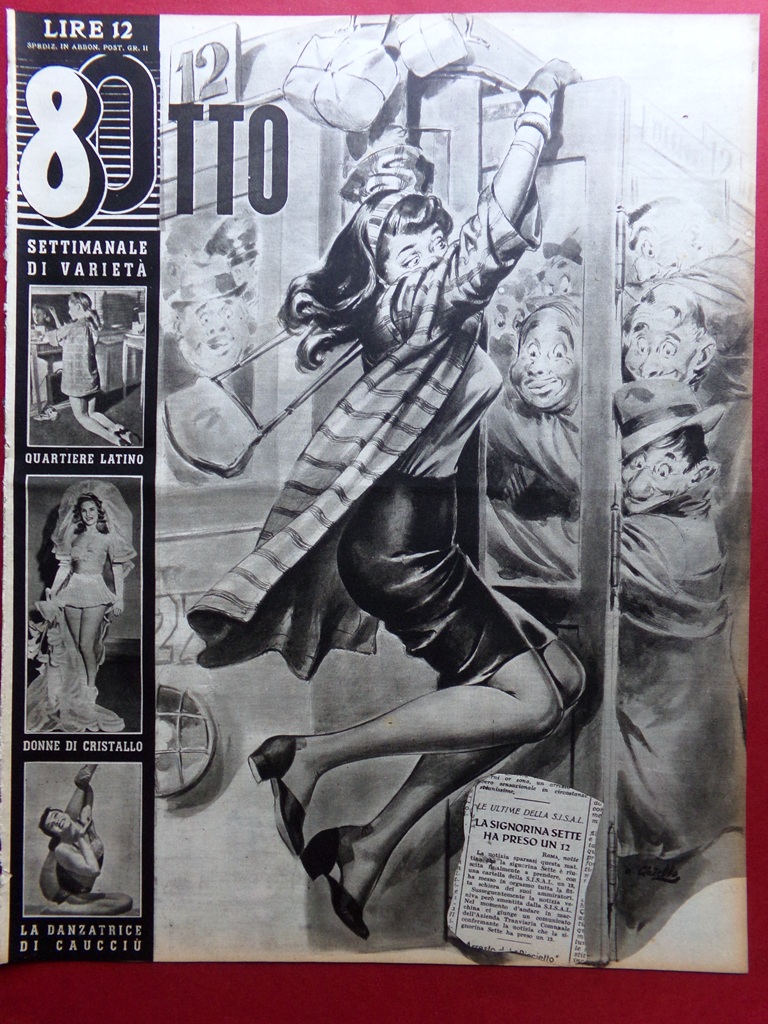 Rivista 8 Otto del 30 Marzo 1947 Pitigrilli Quartiere Latino …