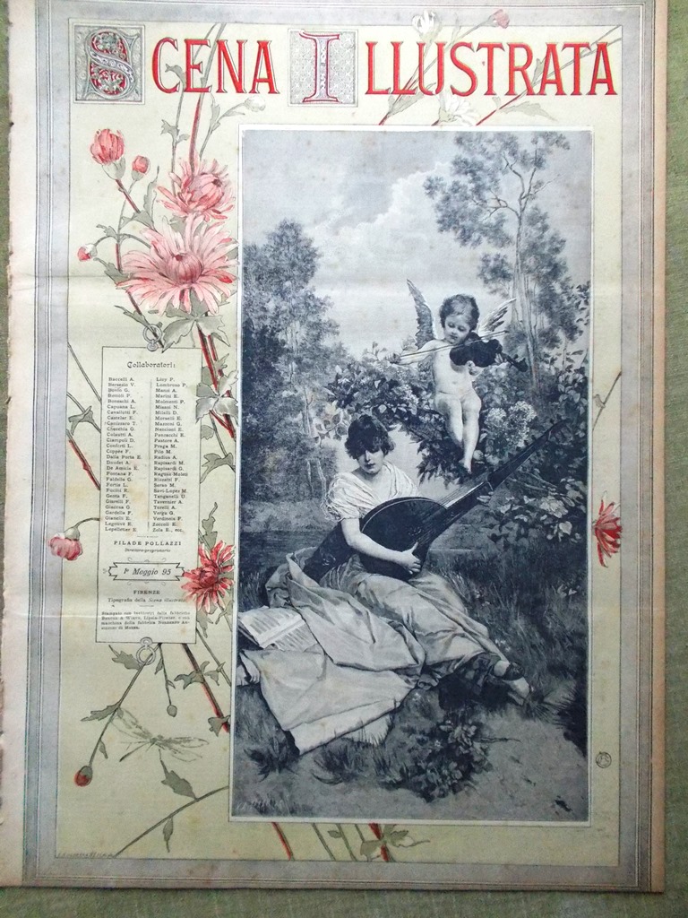 Scena Illustrata 1 Maggio 1895 Romanzo Naturalista Bacilli Sisto Otello …