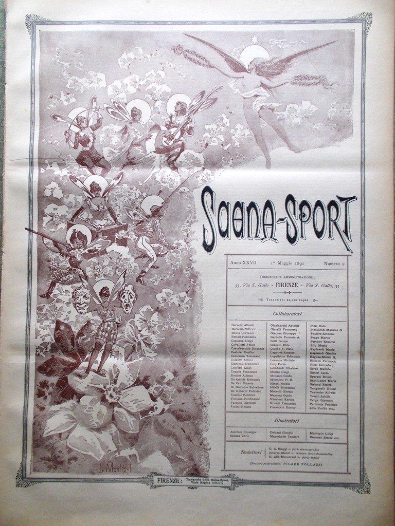 Scena Sport 1 Maggio 1891 Alexandre Dumas Gabussi De Bassini …