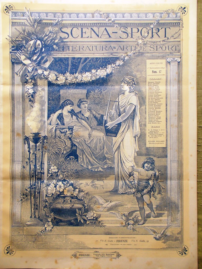 Scena Sport 1 Settembre 1891 Centenario di Wolfang Mozart Koch …