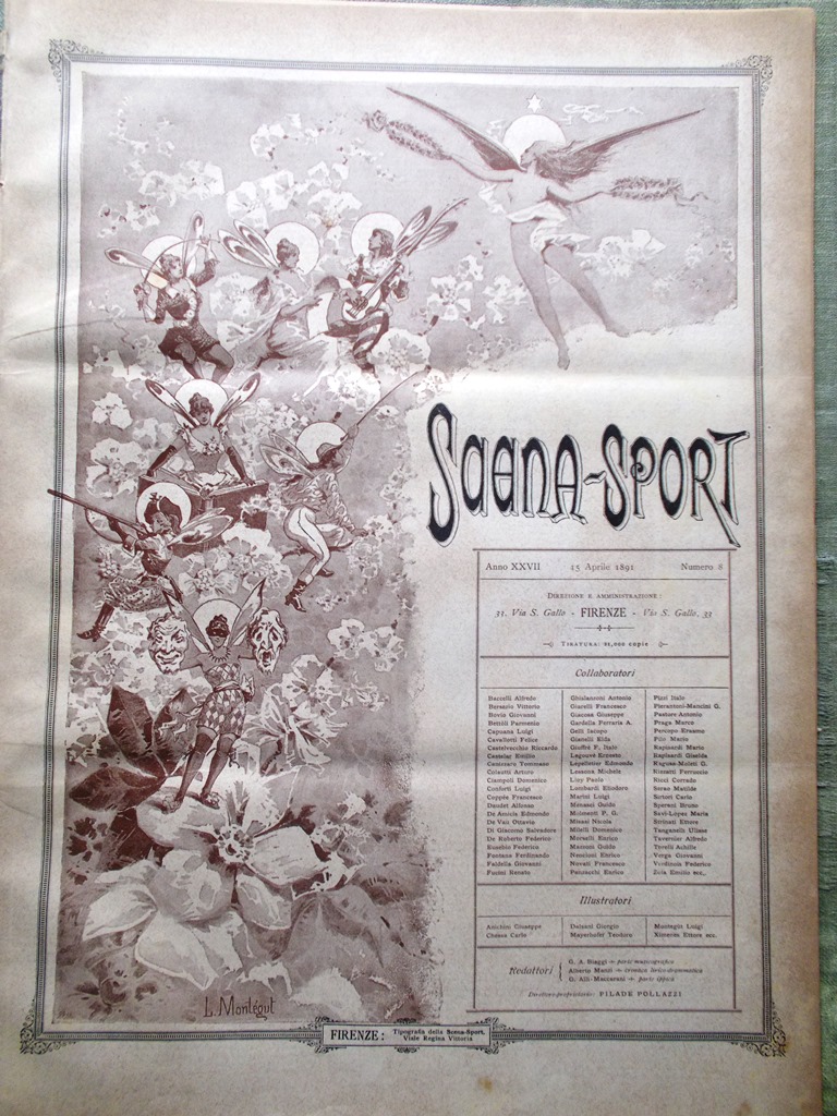 Scena Sport 15 Aprile 1891 Paladini De Roxas Circo Eclisse …