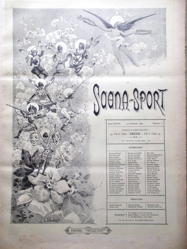 Scena Sport 15 Febbraio 1891 Richard Wagner Bettinelli Beeth Napoleone …