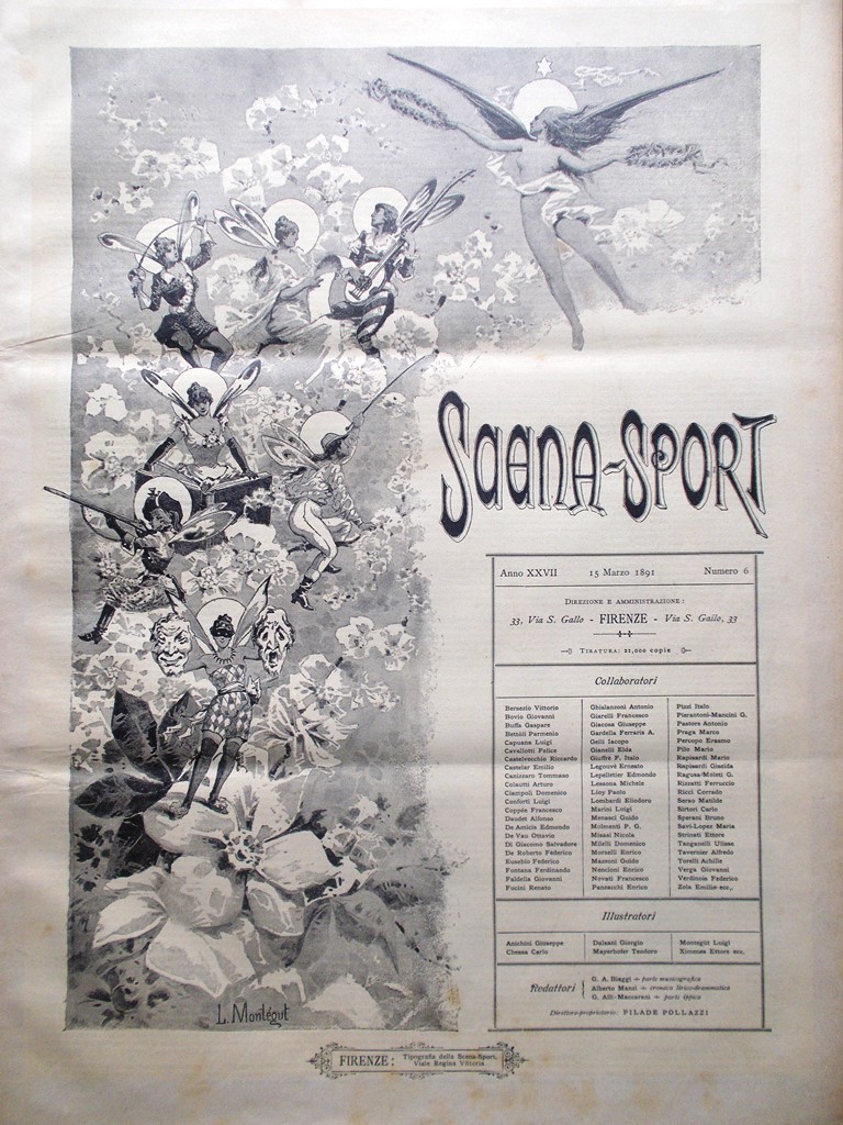 Scena Sport 15 Marzo 1891 Lassalle Herma Dalstrem Van Zandt …