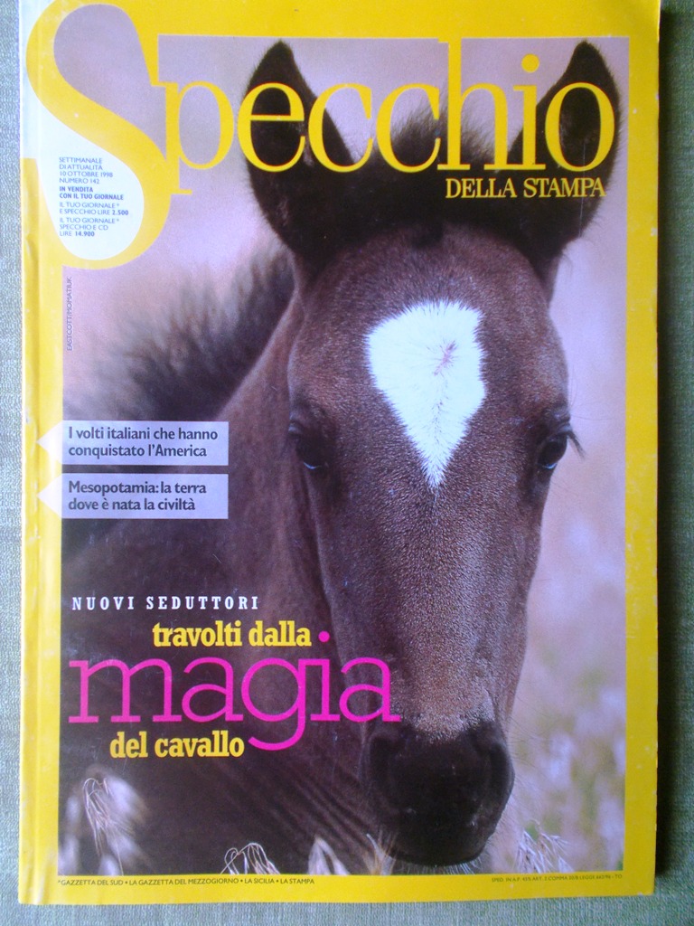 Specchio 10 Ottobre 1998 Vulcano Olimpiadi Invernali di Torino Columbus …