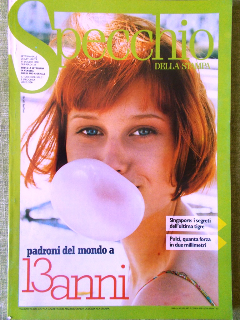 Specchio 11 Luglio 1998 Orioli Singapore Lucian Freud Computer Natalia …