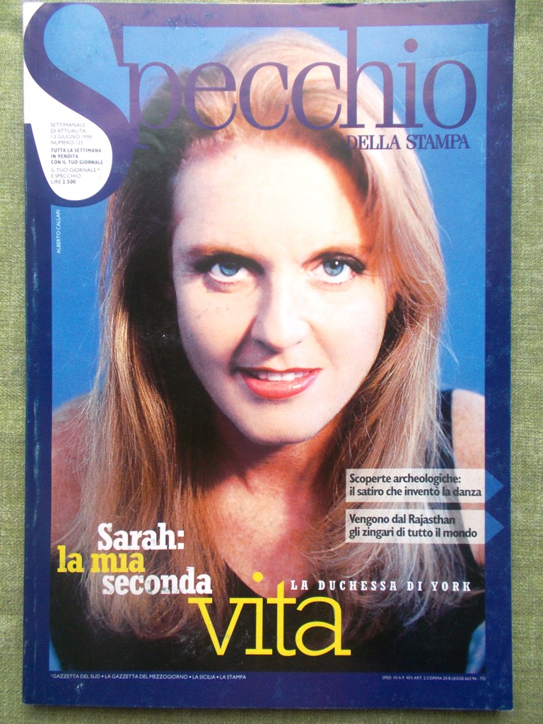 Specchio 13 Giugno 1998 Banjara Duchessa York Maria Pezzi Satiro …