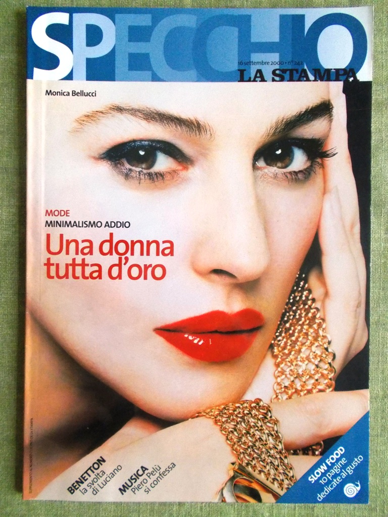 Specchio 16 Settembre 2000 Bellucci Portman Cap d'Adge Benetton Piero …