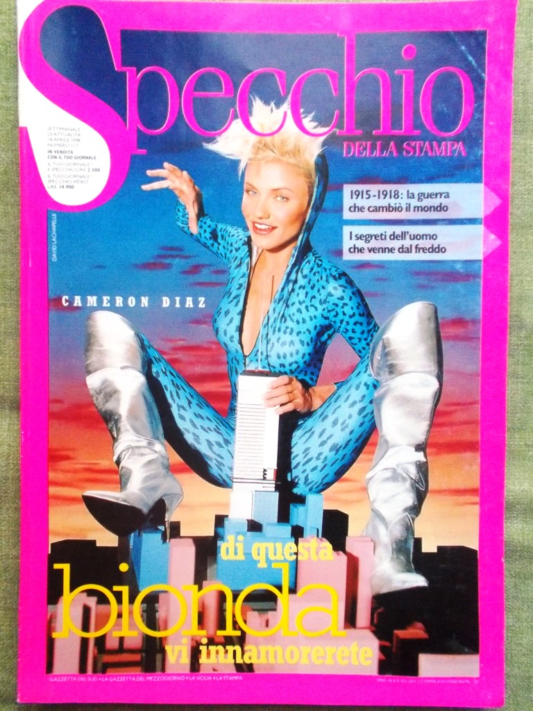Specchio 18 Aprile 1998 Cameron Diaz Man Ray Mummia Zelig …