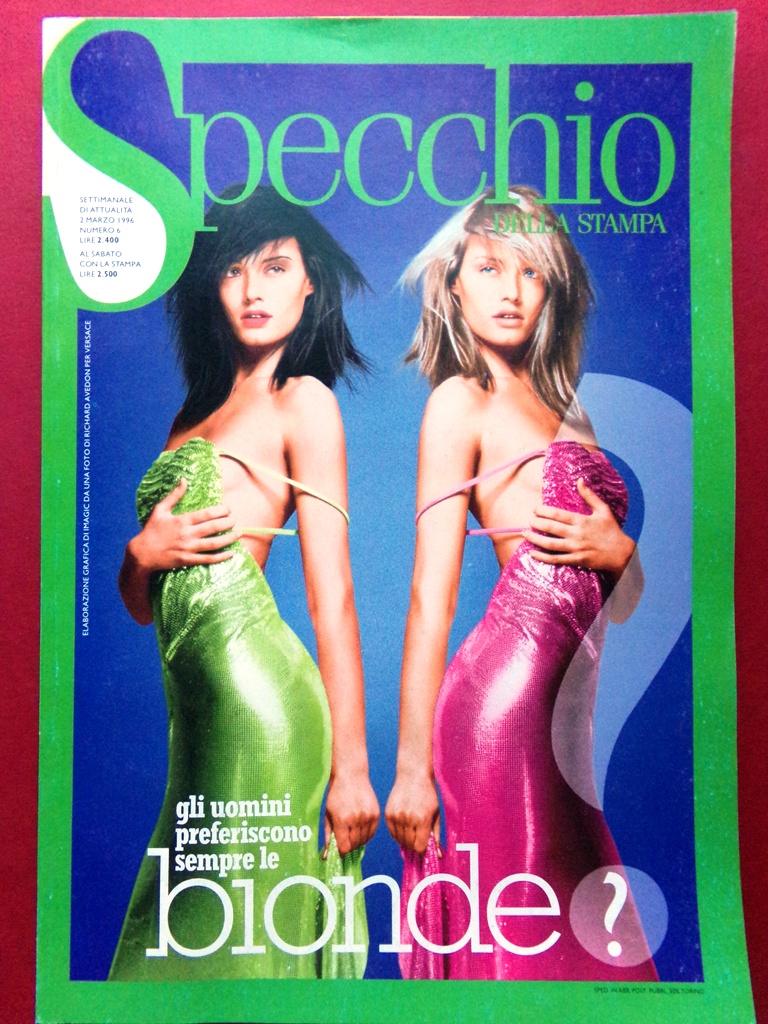 Specchio 2 Marzo 1996 Bionde Greci Vasi Paura Horror Pinguini …