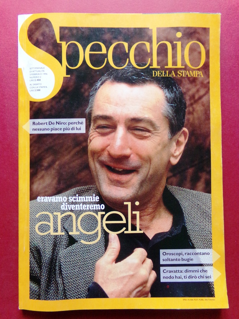 Specchio 3 Febbraio 1996 Robert De Niro Denaro Cravatta Donna …