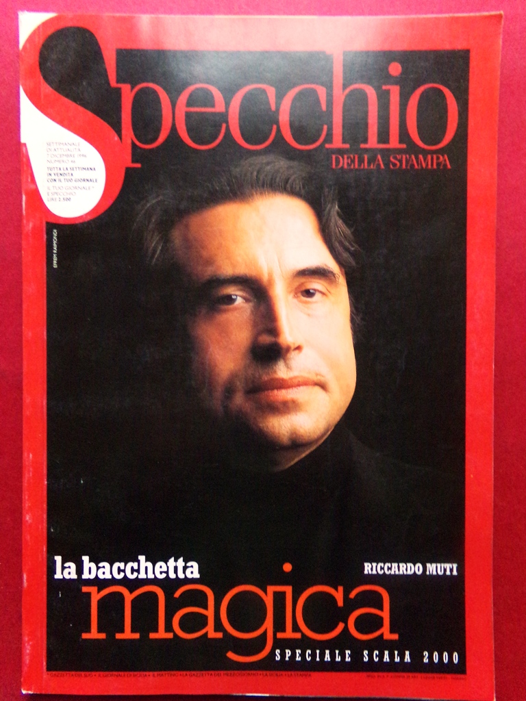 Specchio 7 Dicembre 1996 Catania Riccardo Muti Scala Donna Esotica …