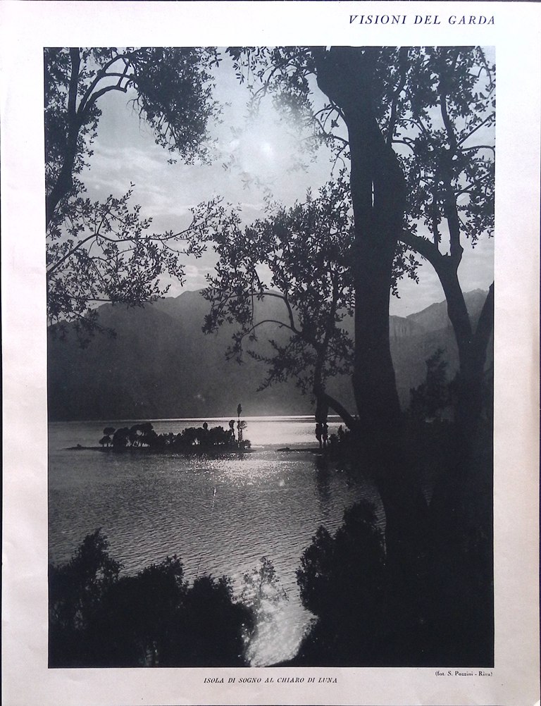 Stampa del 1926 Visioni del Garda Isola di Sogno Chiaro …