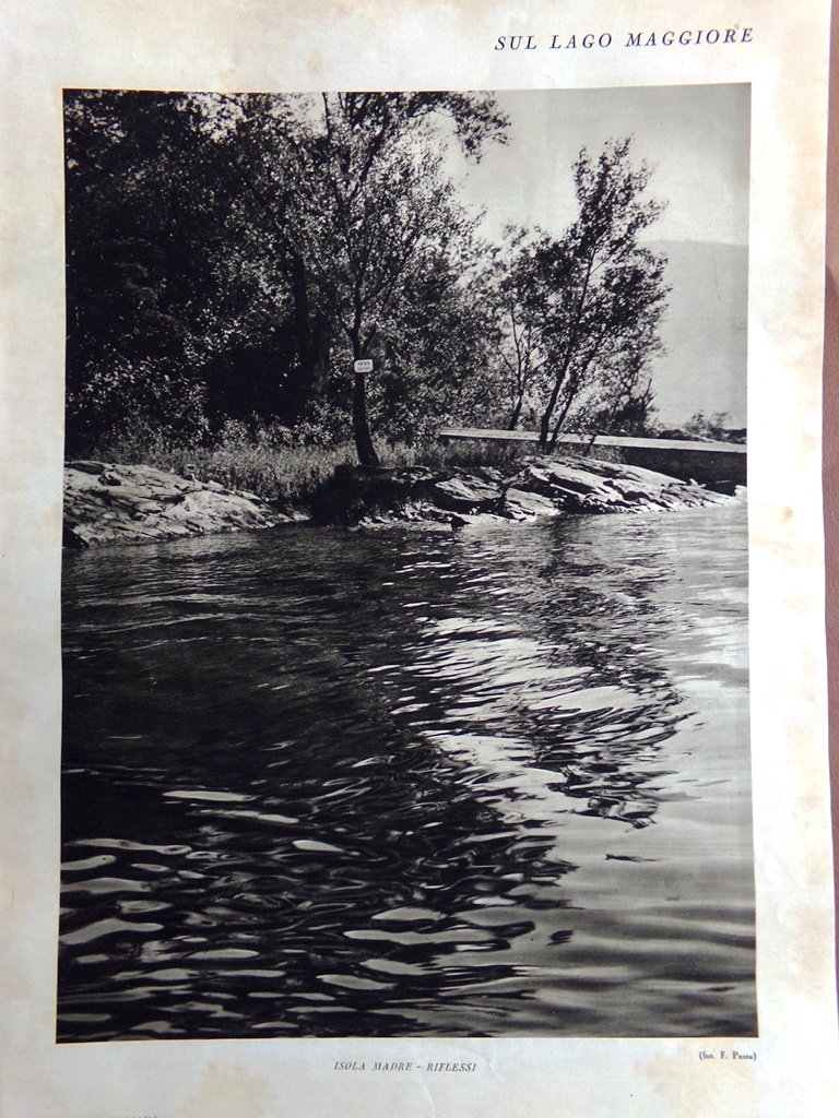 Stampa del 1927 Lago Maggiore Santa Caterina del Sasso Isola …