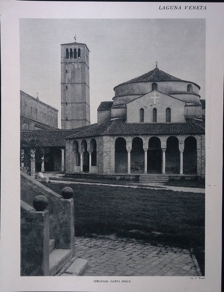Stampa del 1928 Laguna Veneta Torcello Santa Fosca Mazzorbo Murano …